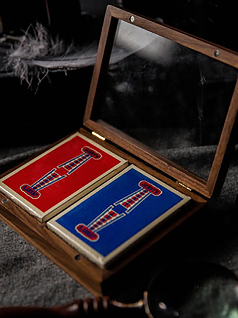 Wooden Playing Card 2 Deck Display Box