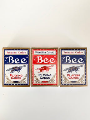 Bee Poker 92 3 Deck Set (Ohio) (minor tuck damage)