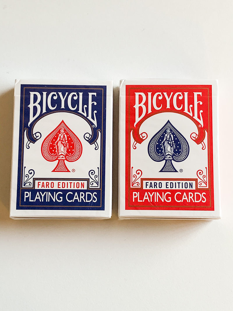 Bicycle Faro 2 Deck Set (minor tuck damage)