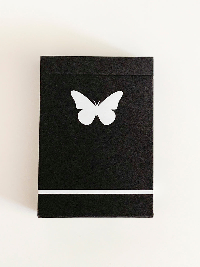 Butterfly Black and White Marked (Black Edged) (opened)