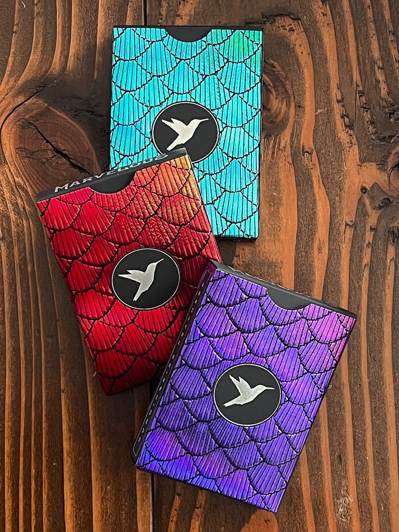 Hummingbird Feathers 3 Deck Set (Gilded)