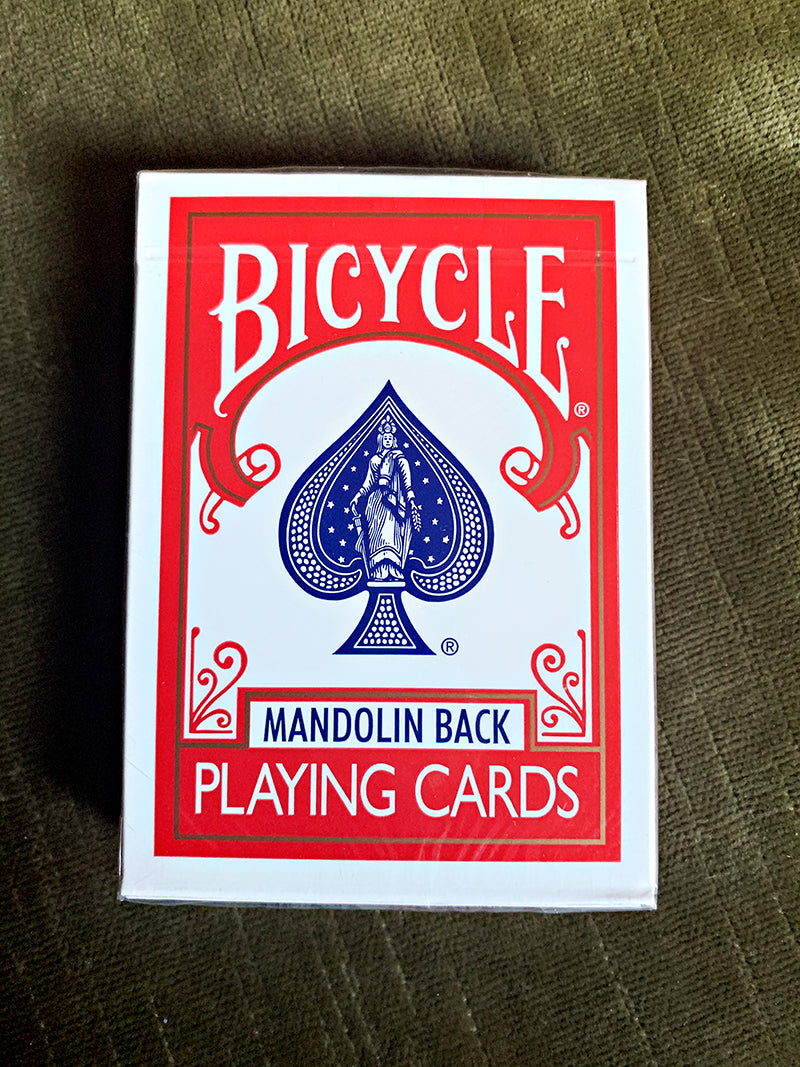 Bicycle Mandolin Back Red