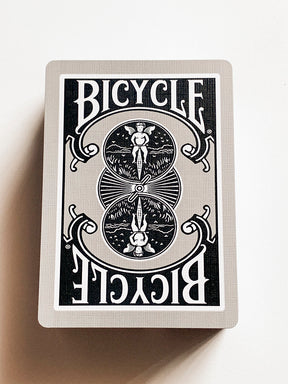 Bicycle 1128 Silver and Black (opened)