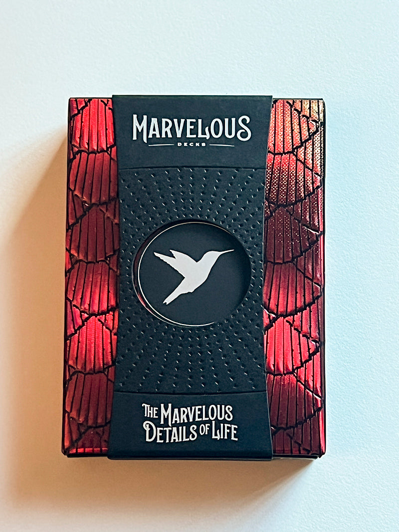 Hummingbird Feathers Red (opened)