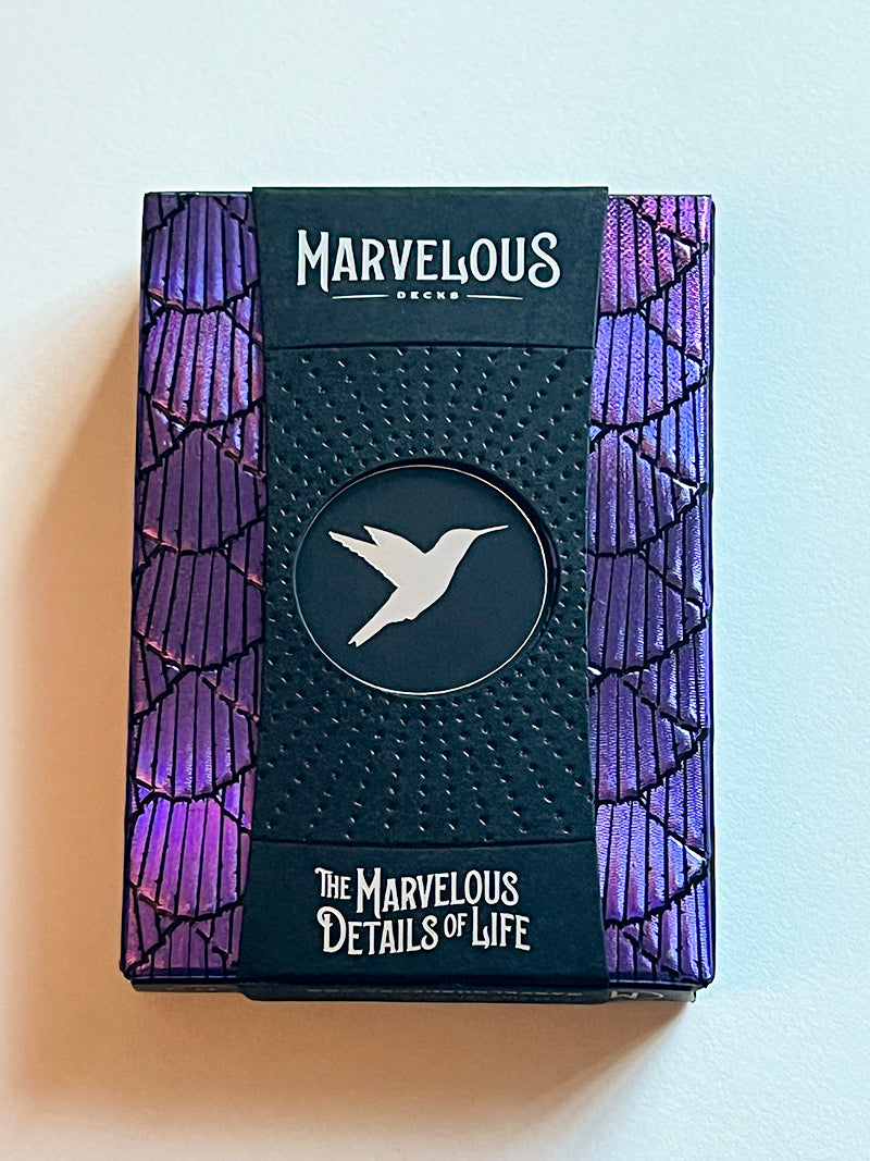 Hummingbird Feathers Purple (opened)