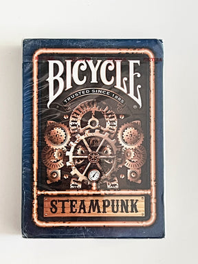 Bicycle Steampunk Blue (minor tuck damage)