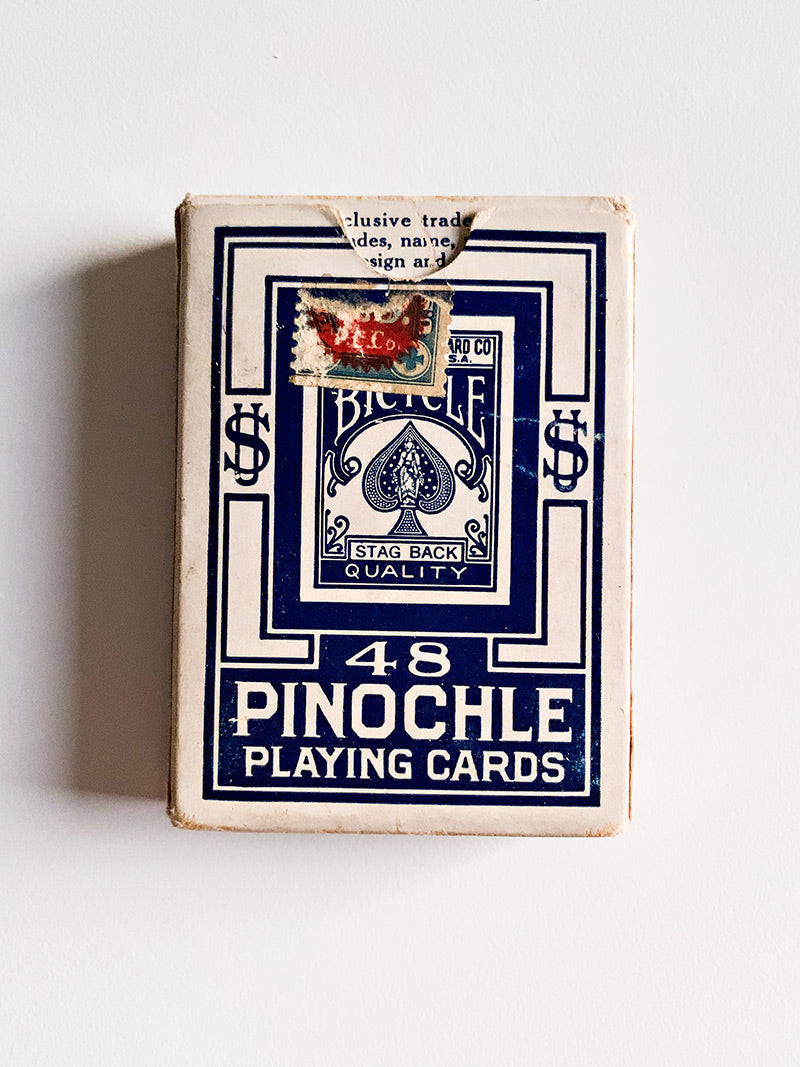 Vintage Stag Back Pinochle Deck Very Rare