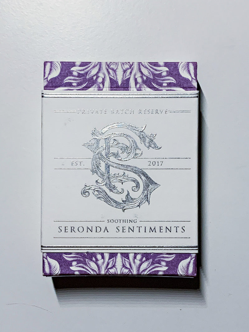 Apothecary Seronda Sentiments White Label Lavender Gilded (opened)