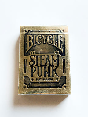 Bicycle Steampunk Gold (minor tuck damage)