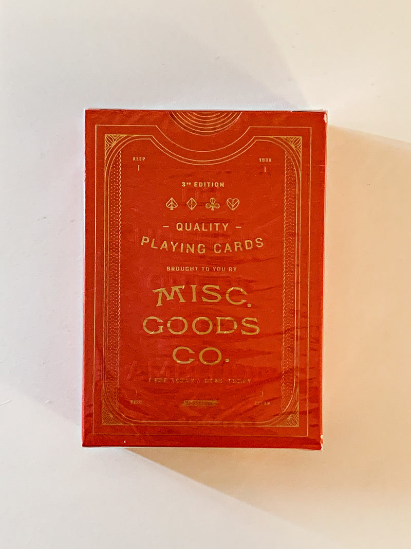 Misc Goods Co. Red (minor tuck damage)