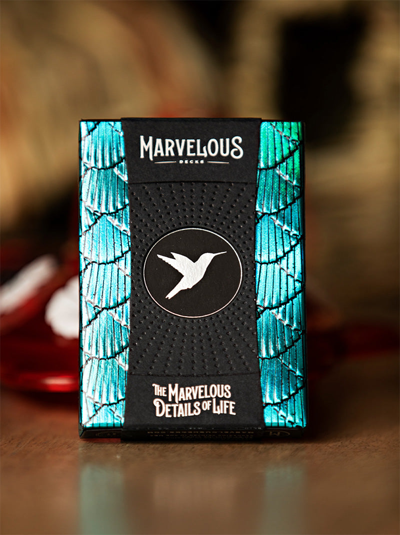 Hummingbird Feathers Teal