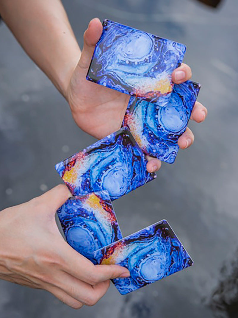 Fluid Art Cardistry Trainers Blue