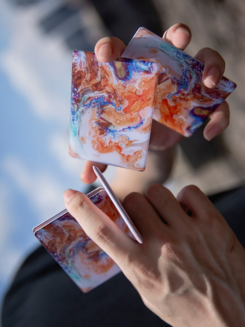 Fluid Art Cardistry Trainers Orange