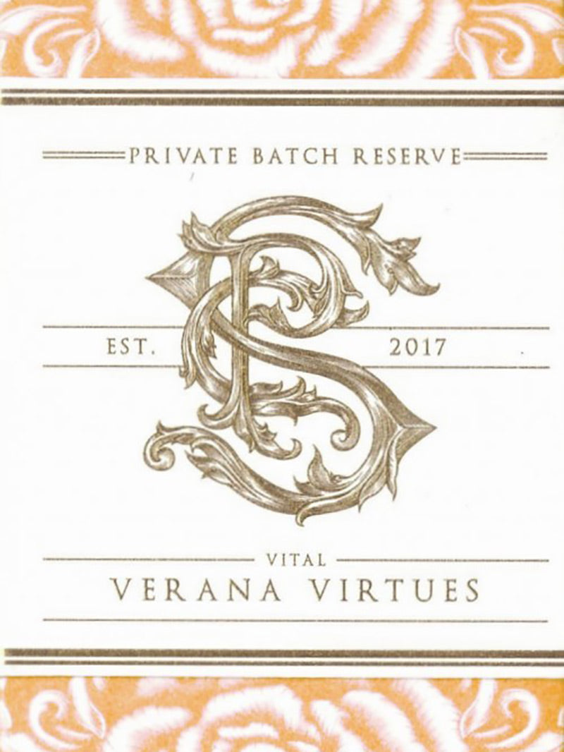 Apothecary Verana Virtues White Label Ruby Red Gilded